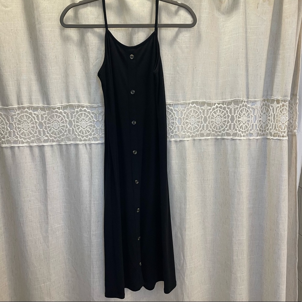 Black midi dress